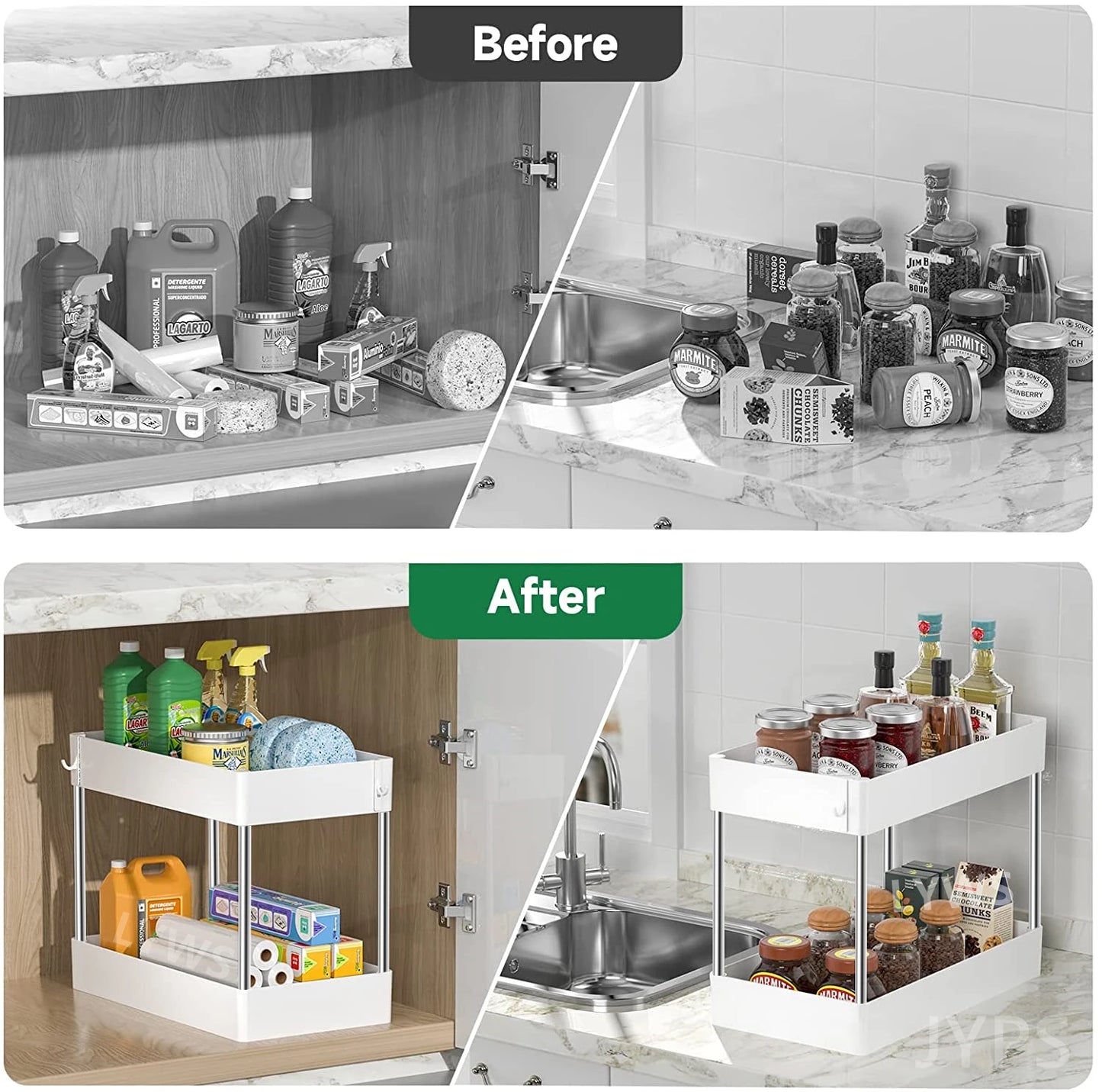 2 Tier Under Sink Organizer