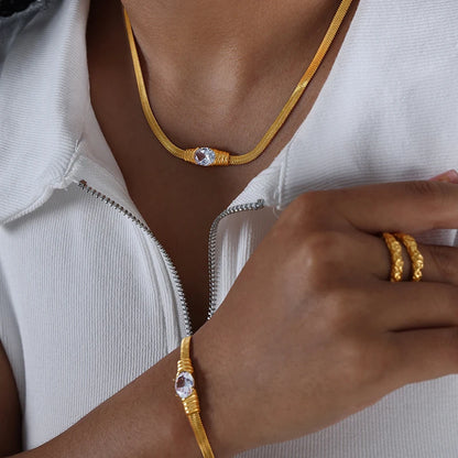 Waterproof And Non-fading Stainless Steel Jewelry