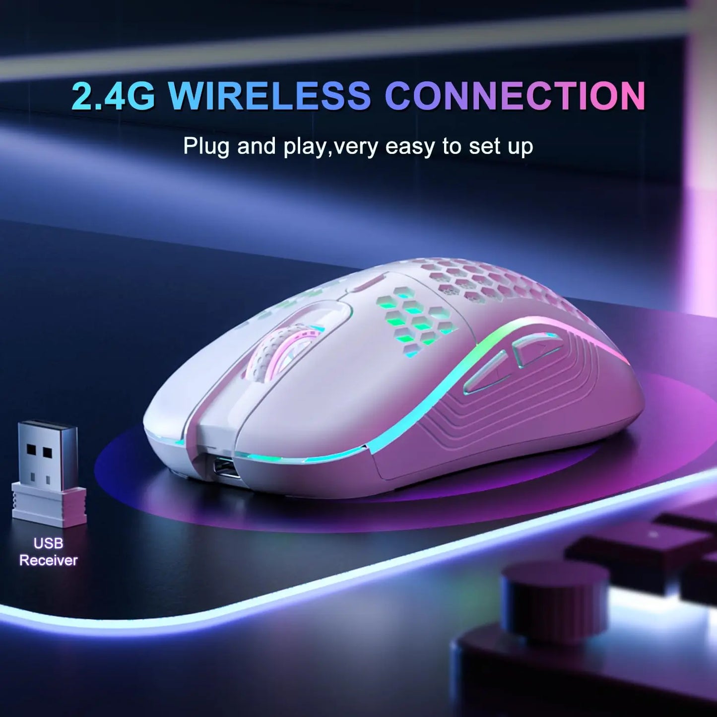 2.4G Wireless RGB Lighting Mouse