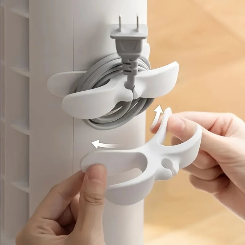 4pcs Flexible Silicone Cable Organizers
