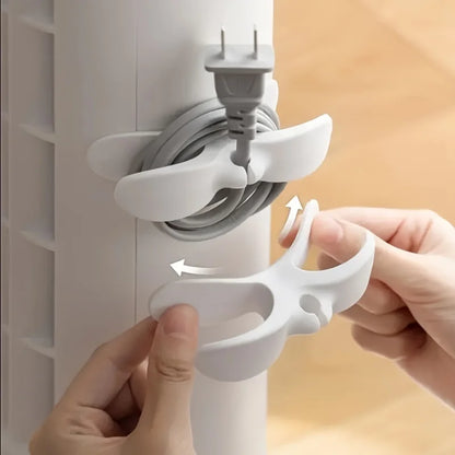 4pcs Flexible Silicone Cable Organizers