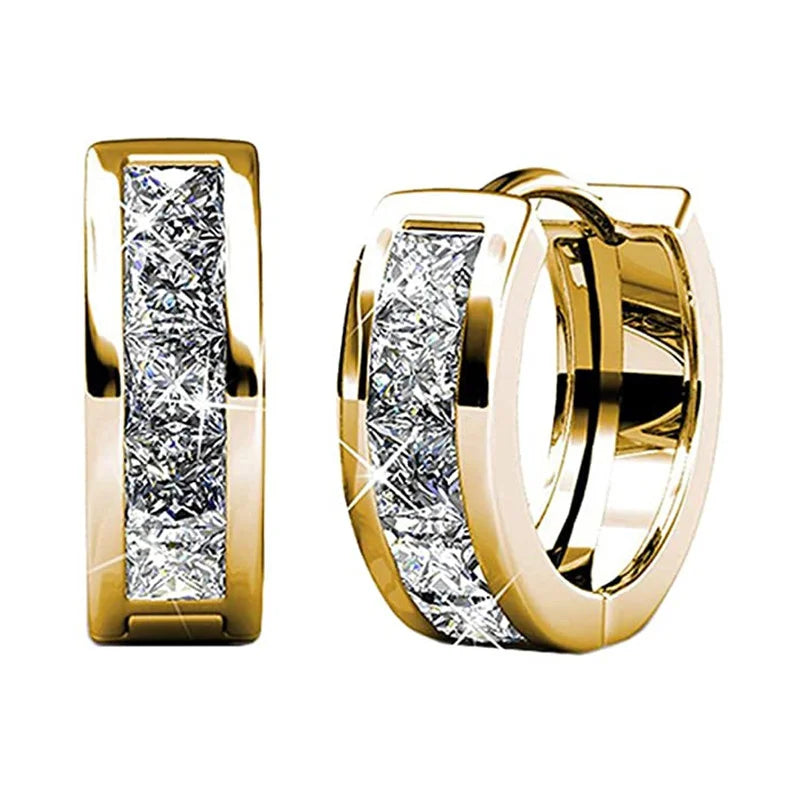 Unissex Small Round Hoop Earrings