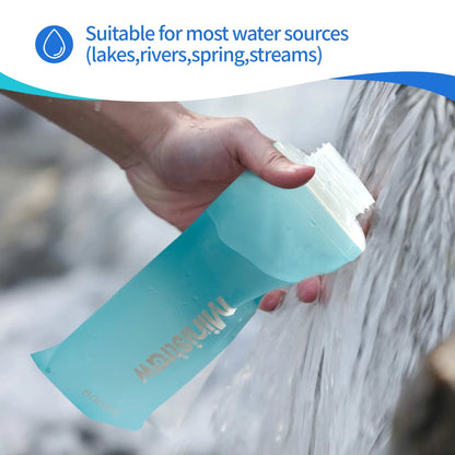 Collapsible Water Bottle with Replaceable Filter