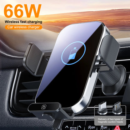 Car Mount Phone Holder Wireless Charger