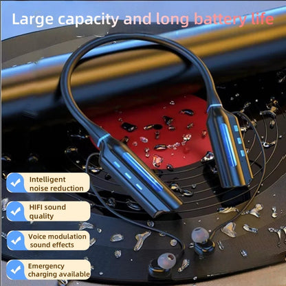 Neck Mounted Wireless Bluetooth Earphones