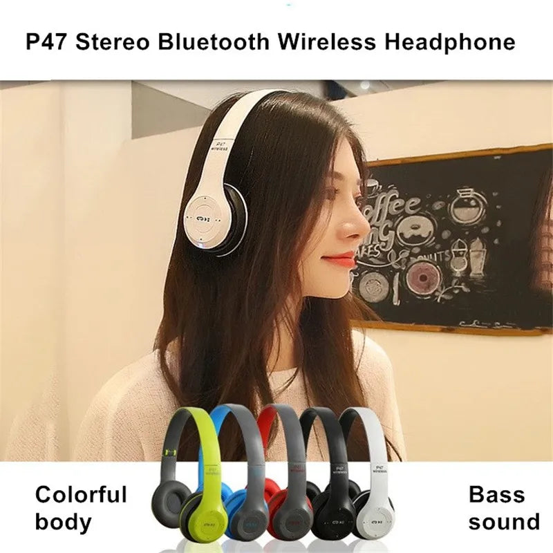 1PC P47 Headset 5.0 Bluetooth