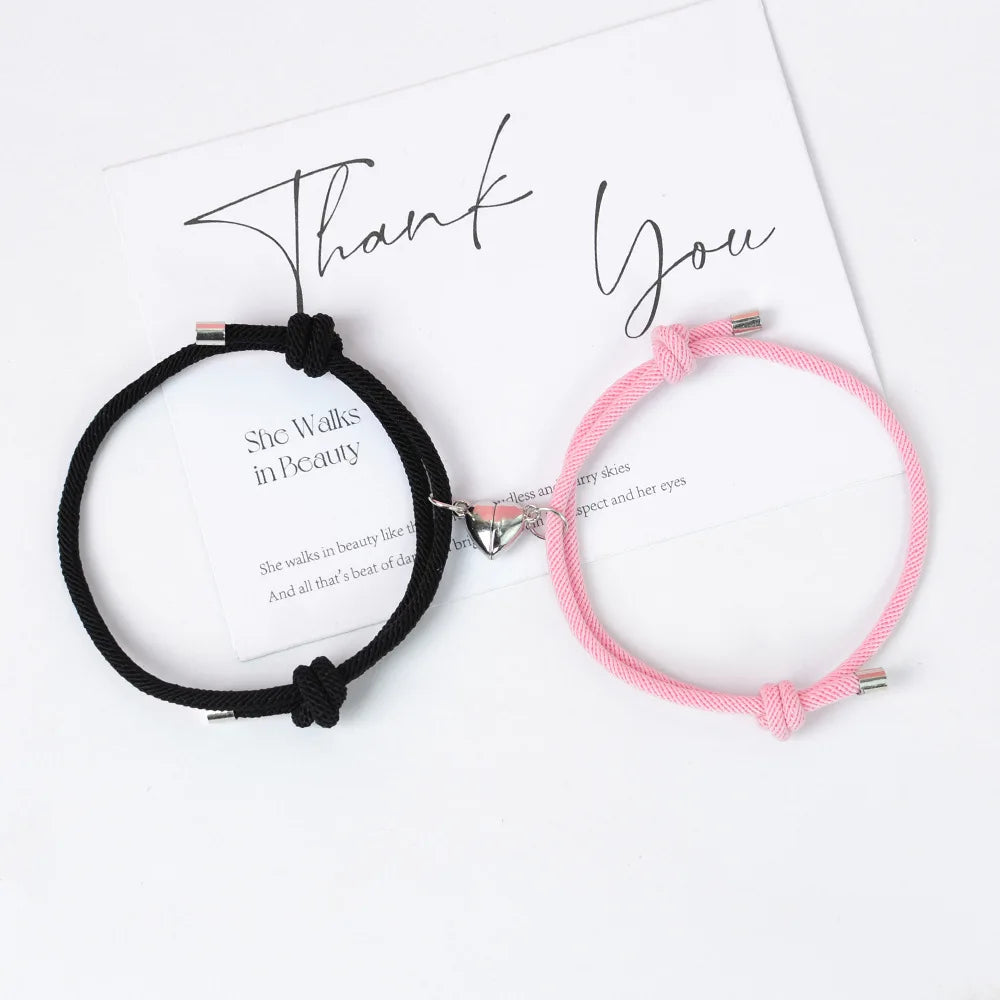 2pcs Love Magnet Couple Bracelets