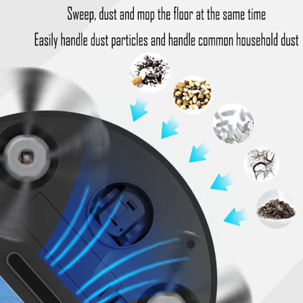 3-in-1 Robot Vacuum Cleaner USB Rechargeable