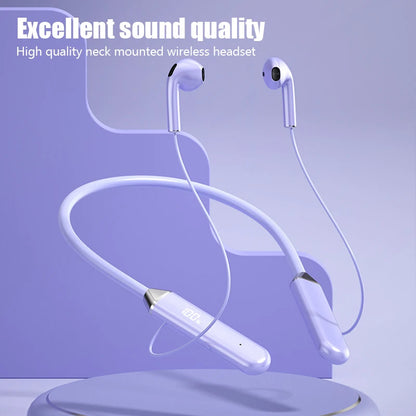 Magnetic Neckband Headphones Wireless Bluetooth