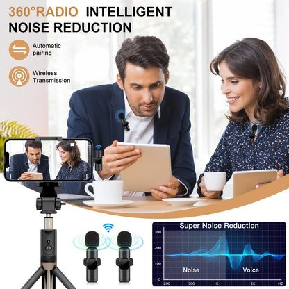 Nouveau microphone cravate sans fil portable