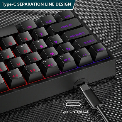 Mini clavier mécanique de jeu rétroéclairé RVB K620