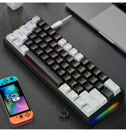 Mini clavier mécanique de jeu rétroéclairé RVB K620