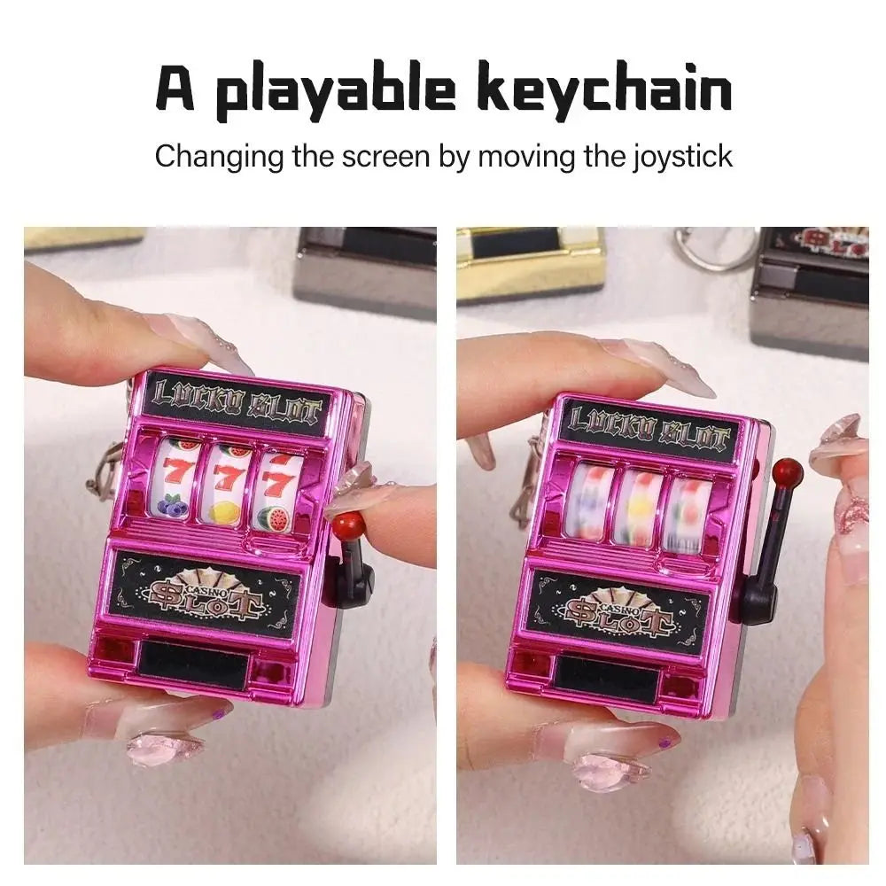Mini Gambling Slot Machine Key Chains