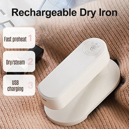 Portable Mini Electric Iron Cordless Rechargeable